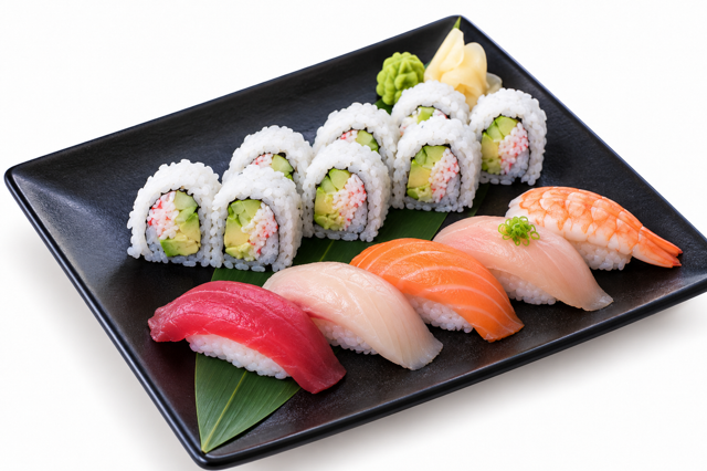 Sushi and California Roll.