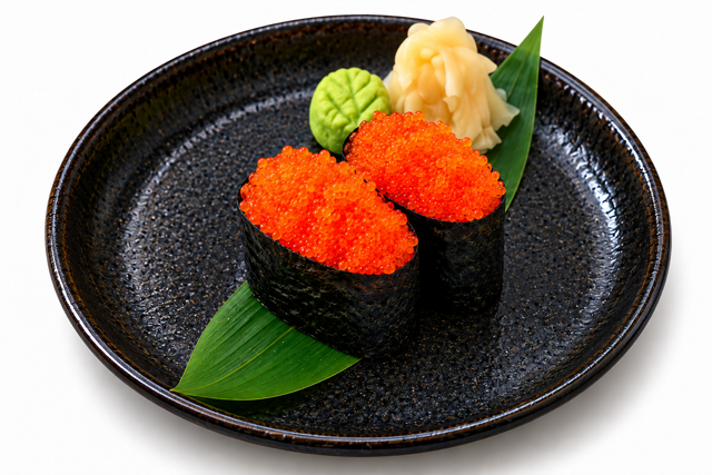 Smelt Egg Sushi.