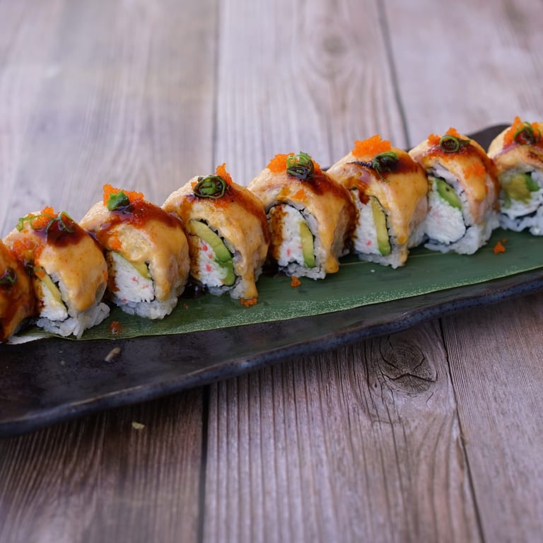 Savor our salmon roll