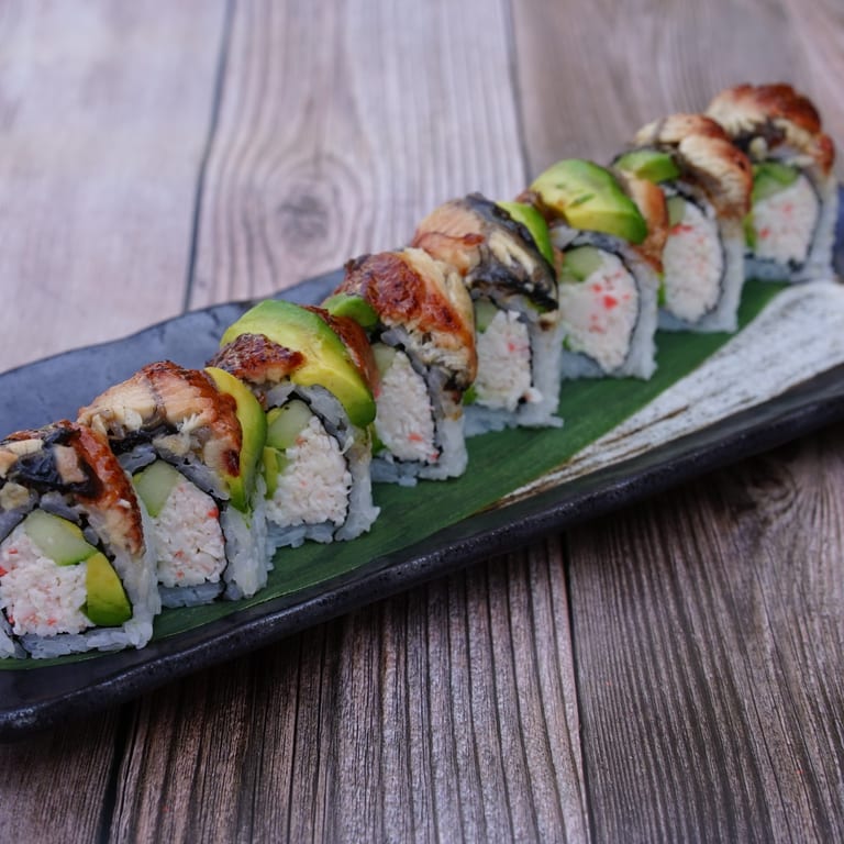 Delicious Dragon Roll at Our Japanese Restaurant